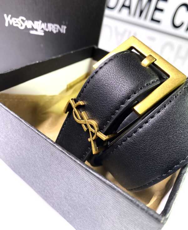 Ceinture YSL en Cuir Femme - Image 3