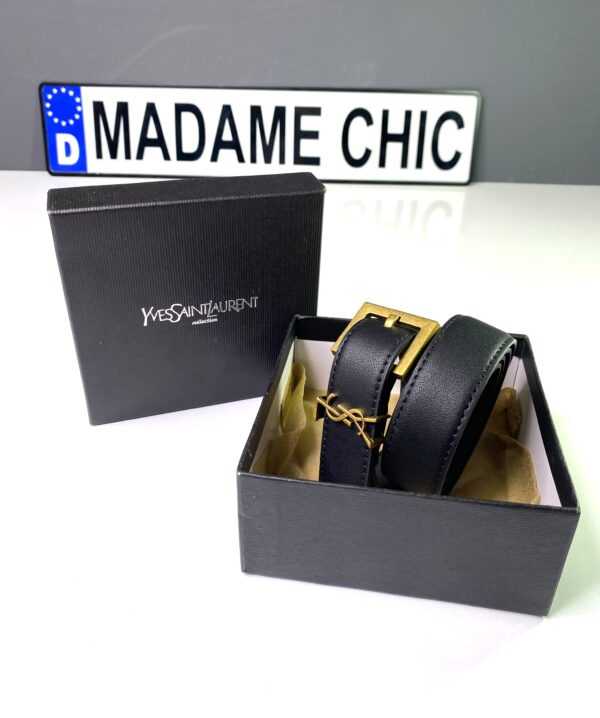 Ceinture YSL en Cuir Femme