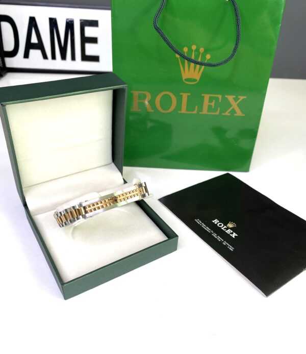 Bracelet Rolex Doré Argenté - Image 3