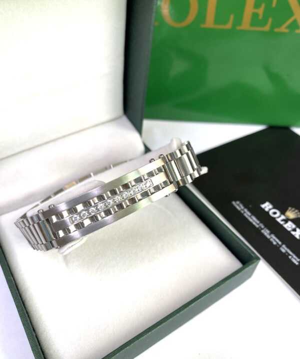 Bracelet Rolex Argenté Homme