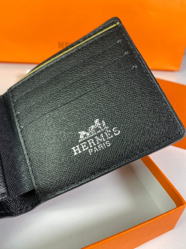 Porte monnaie Hermes 100% cuir - Image 2