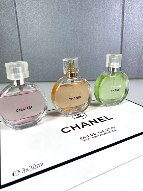 Coffret CHANEL chance se compose 3 minuature testeur