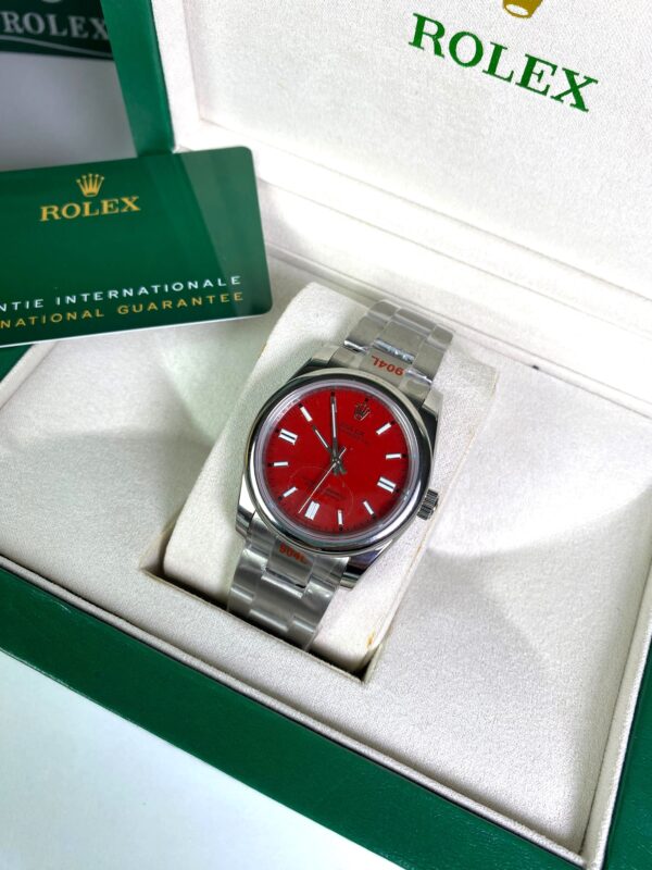 Rolex Oyster superlative fond rouge cadrant 36 mm